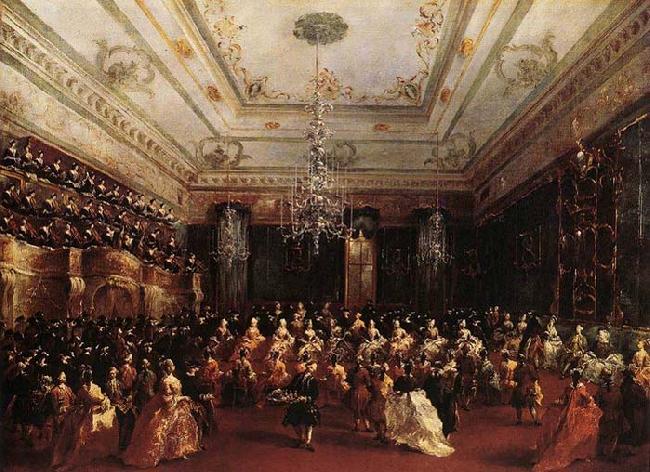 GUARDI, Francesco Ladies Concert at the Philharmonic Hall oil painting image